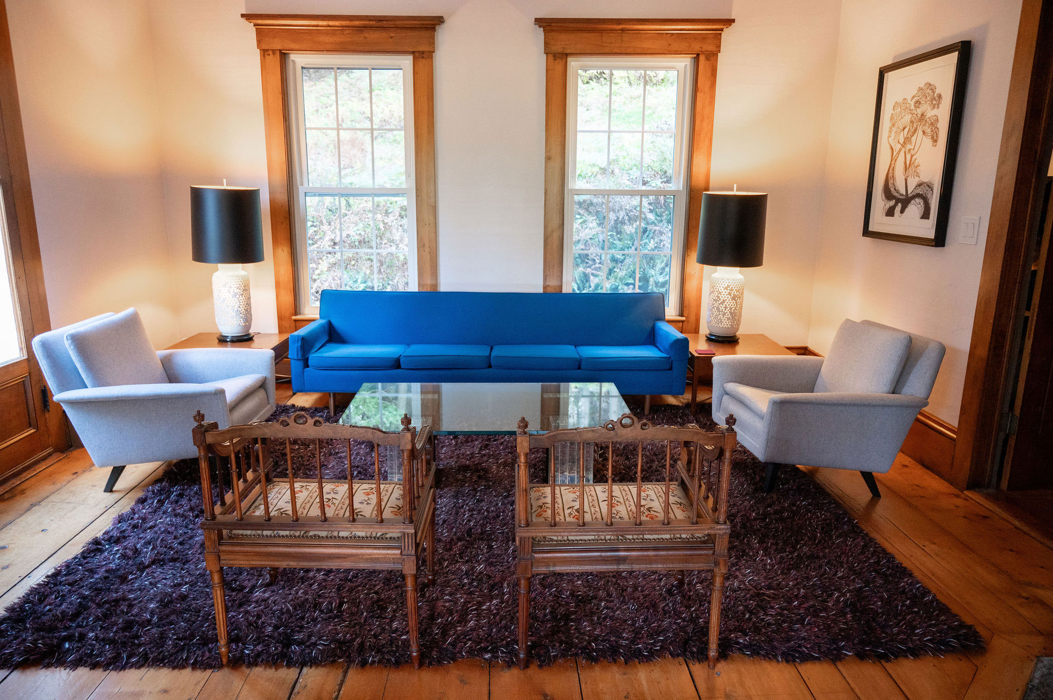 View of the parlor from the dining room